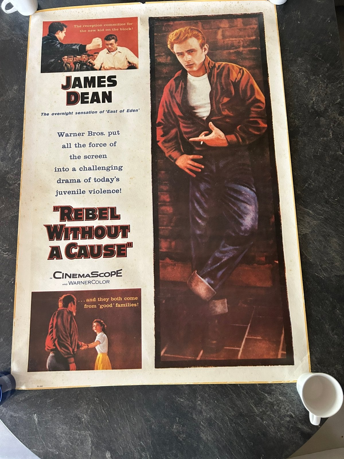 James dean / elisabeth taylor filmposters, Ophalen, Zo goed als nieuw