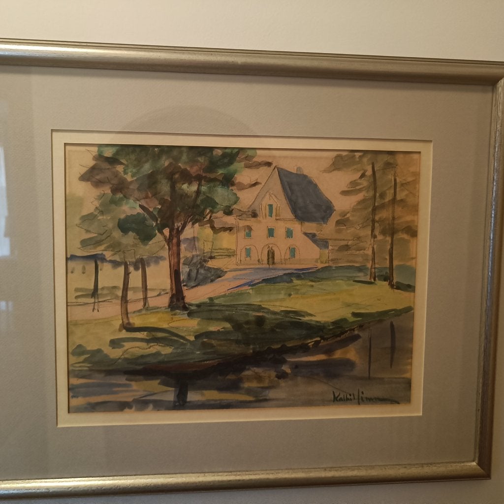 Aquarel, Antiquités & Art, Enlèvement, Signé, Aquarelle, Nature morte