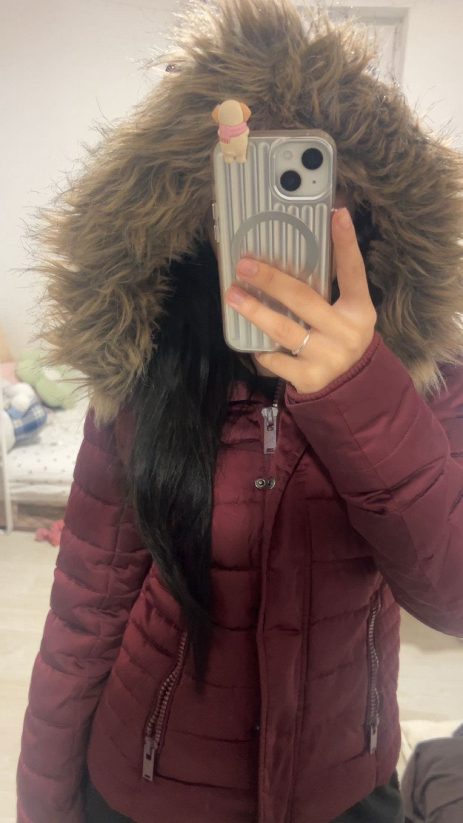 Winter jasje, Enlèvement ou Envoi, Porté, Taille 34 (XS) ou plus petite, Rouge