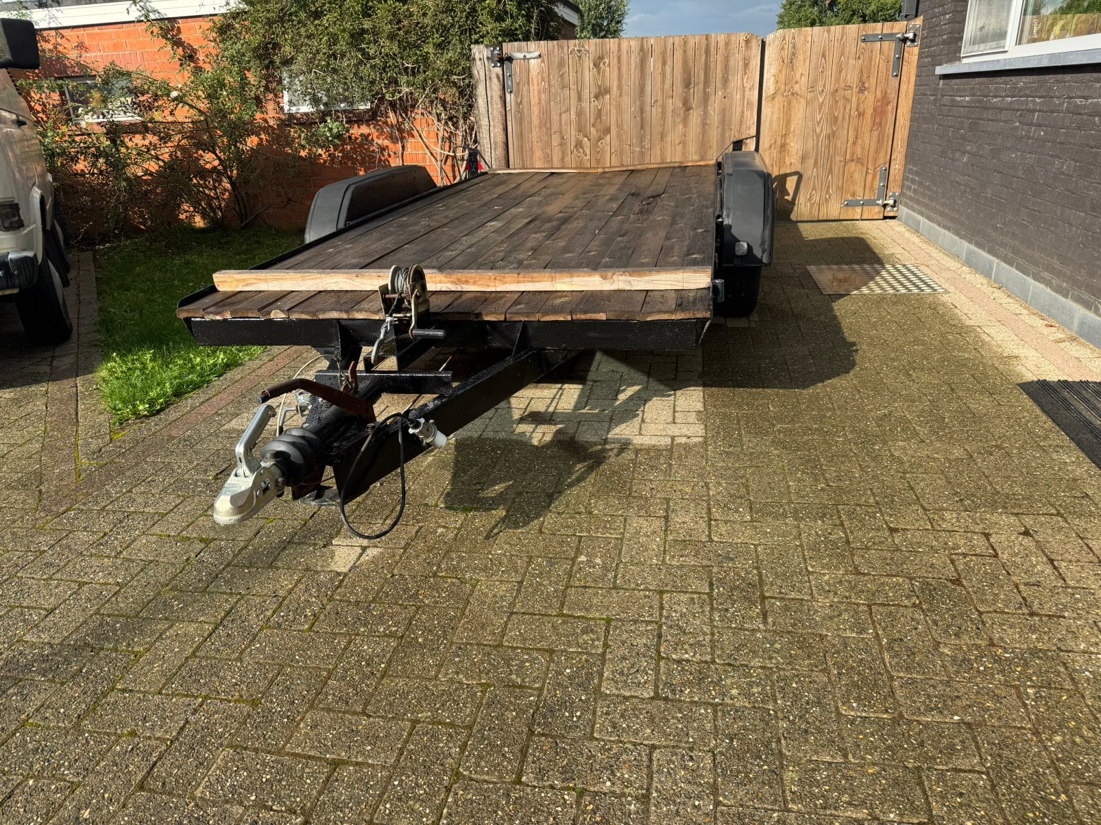 Plateauwagen autotrailer, Auto diversen, Ophalen, Gebruikt