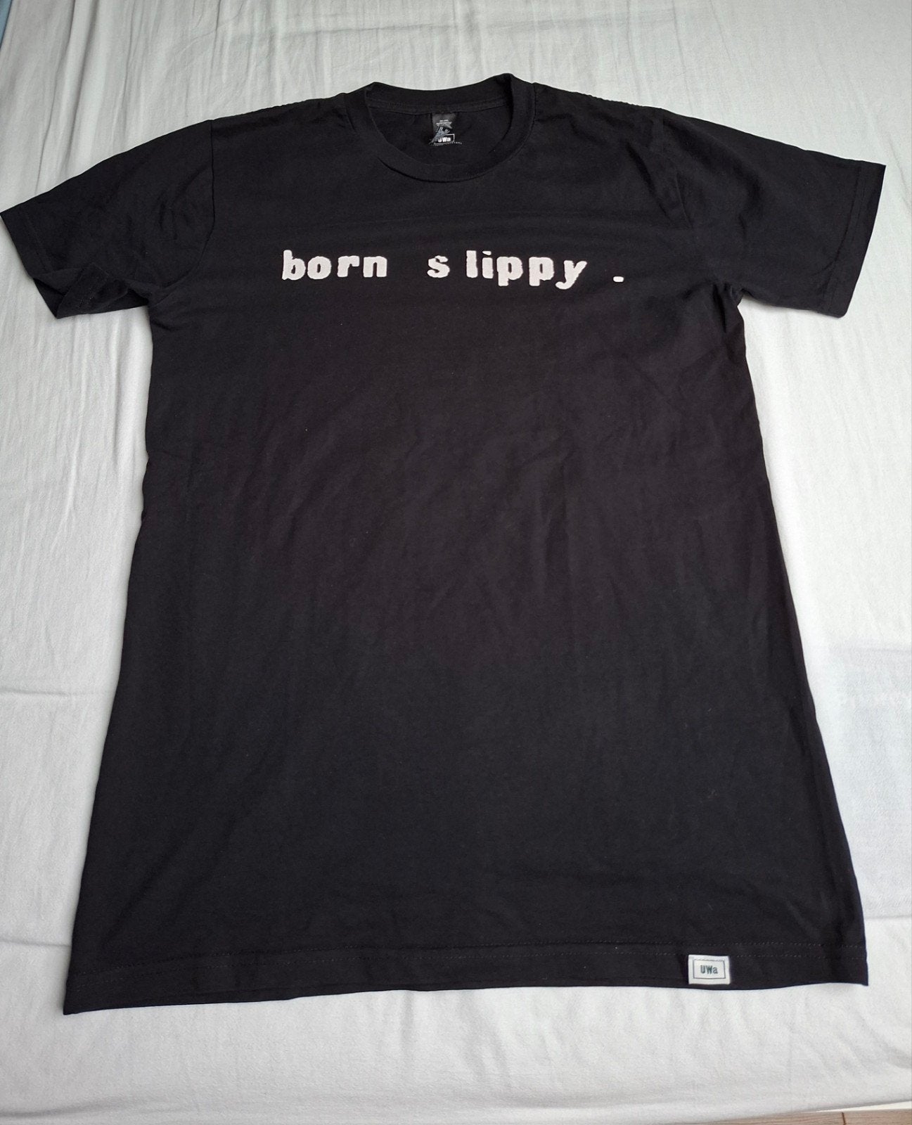 T-shirt zwart Underworld Born Slippy small, Enlèvement ou Envoi, Porté, Taille 46 (S) ou plus petite, UWA