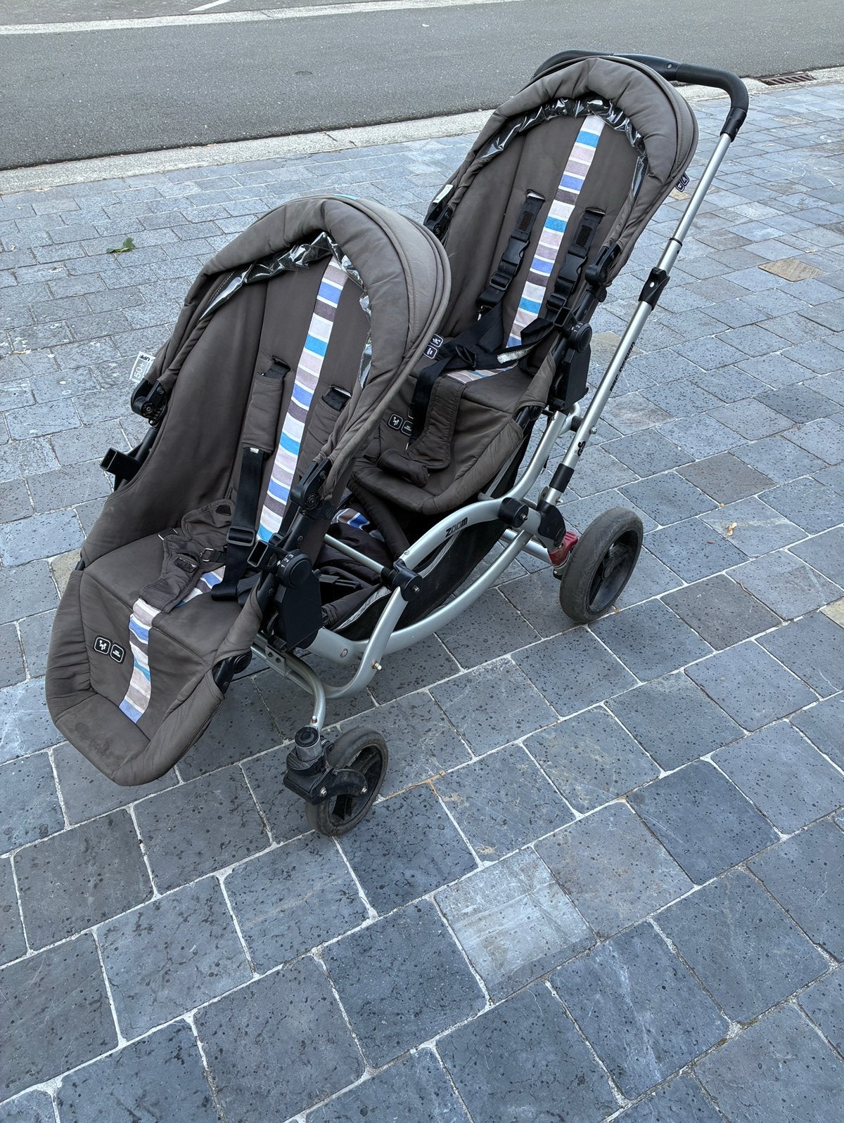 Dubbele wandelwagen, Kinderen en Baby's, Ophalen, Gebruikt, Overige merken, Duomodel