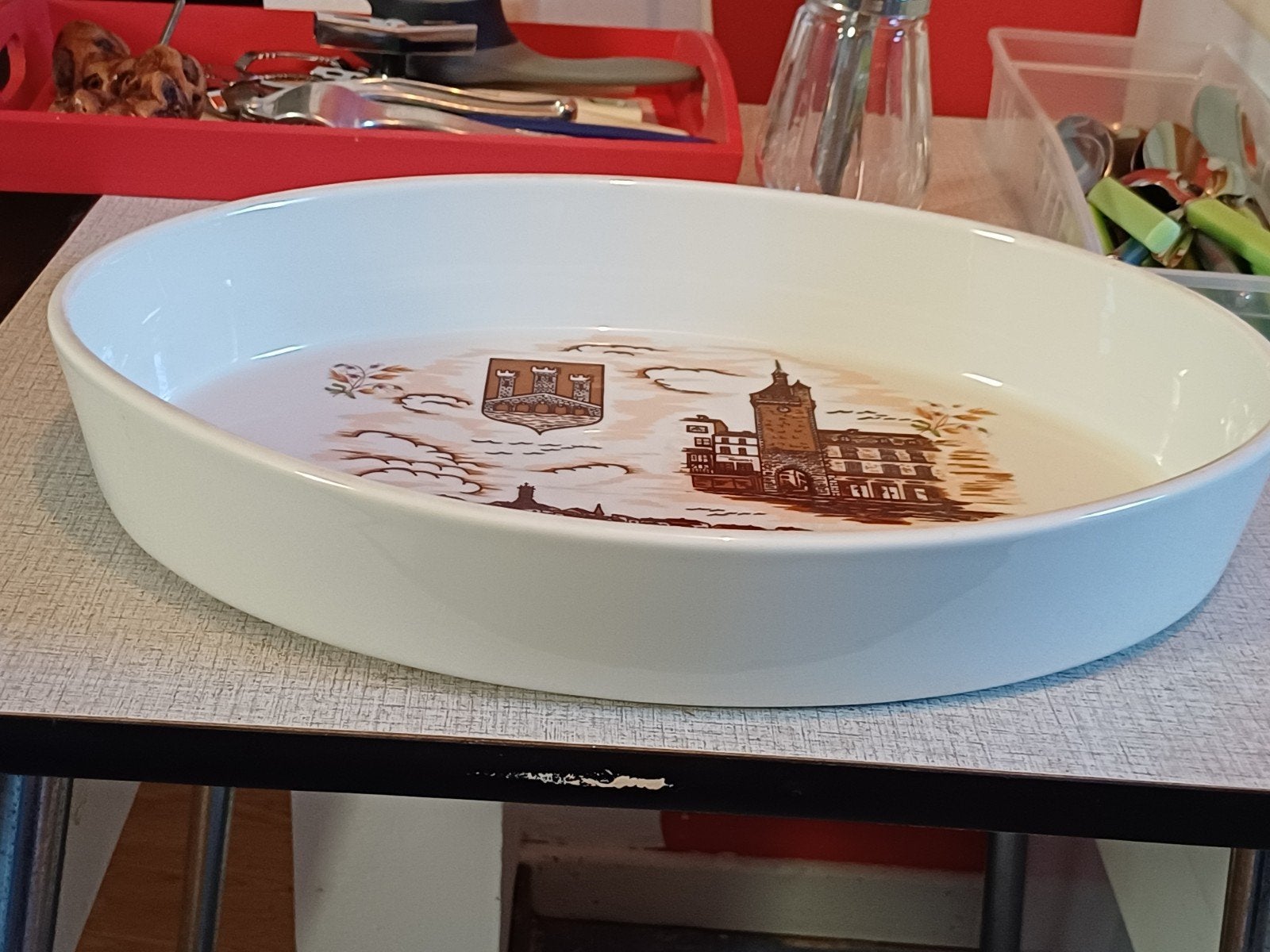 Grand plat au four Villeneuve sur Lot, Enlèvement