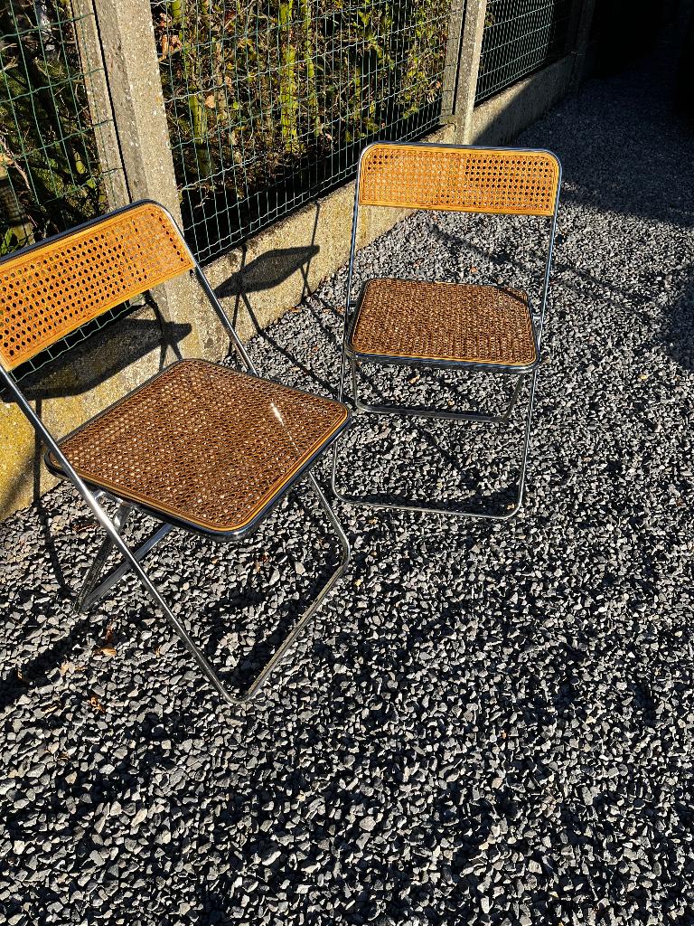 2 elios italiaanse design klapstoelen, Ophalen