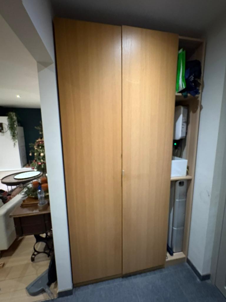 2 Kastdeuren in eikfineer, Ophalen, Gebruikt, Minder dan 50 cm, 200 cm of meer