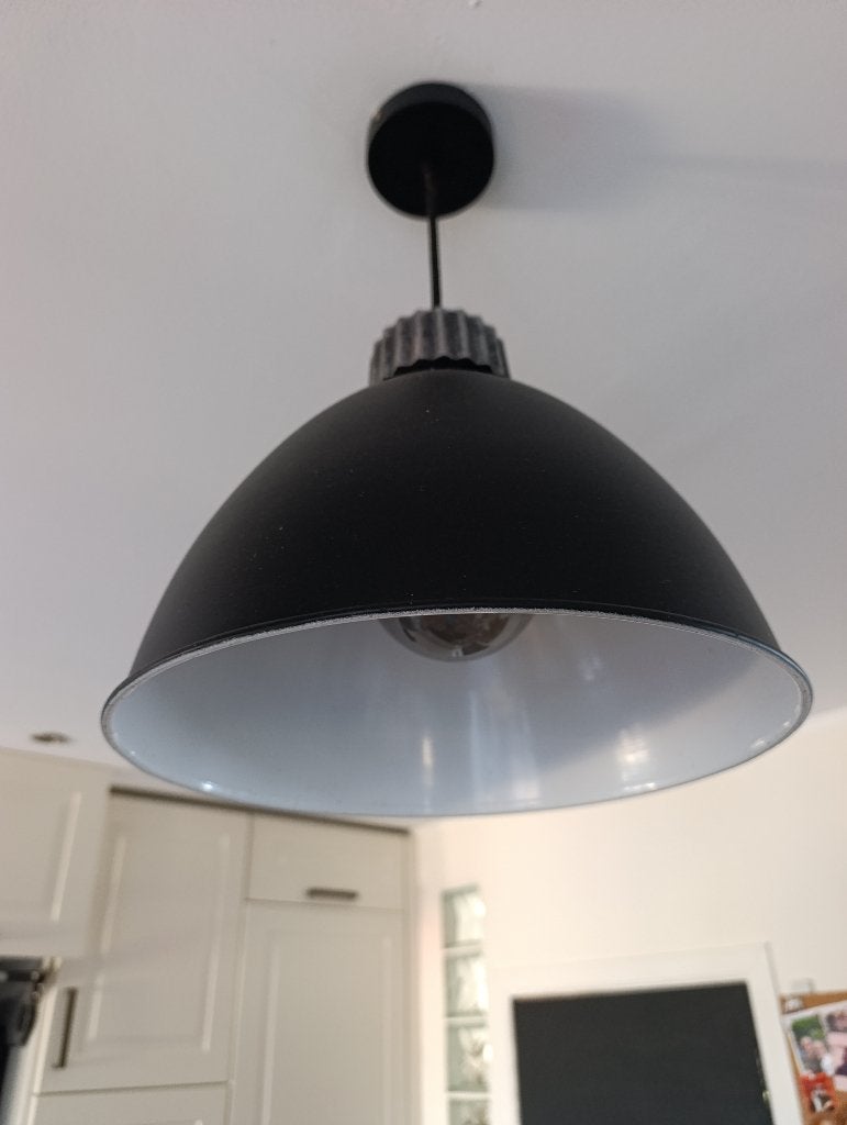 4 Luminaires suspensions style industriel, Enlèvement ou Envoi, Comme neuf, E27 (grand), Industriel