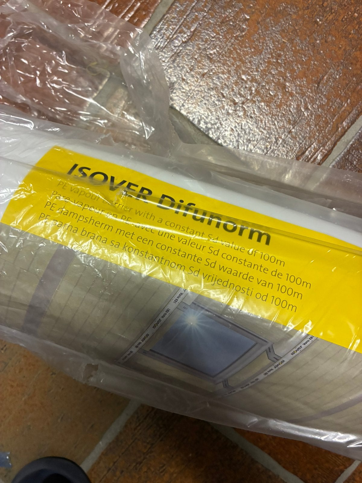 Plastic / dampscherm voor dak Isover Difunorm, Doe-het-zelf en Bouw, Isolatie en Afdichting, Ophalen, Zo goed als nieuw