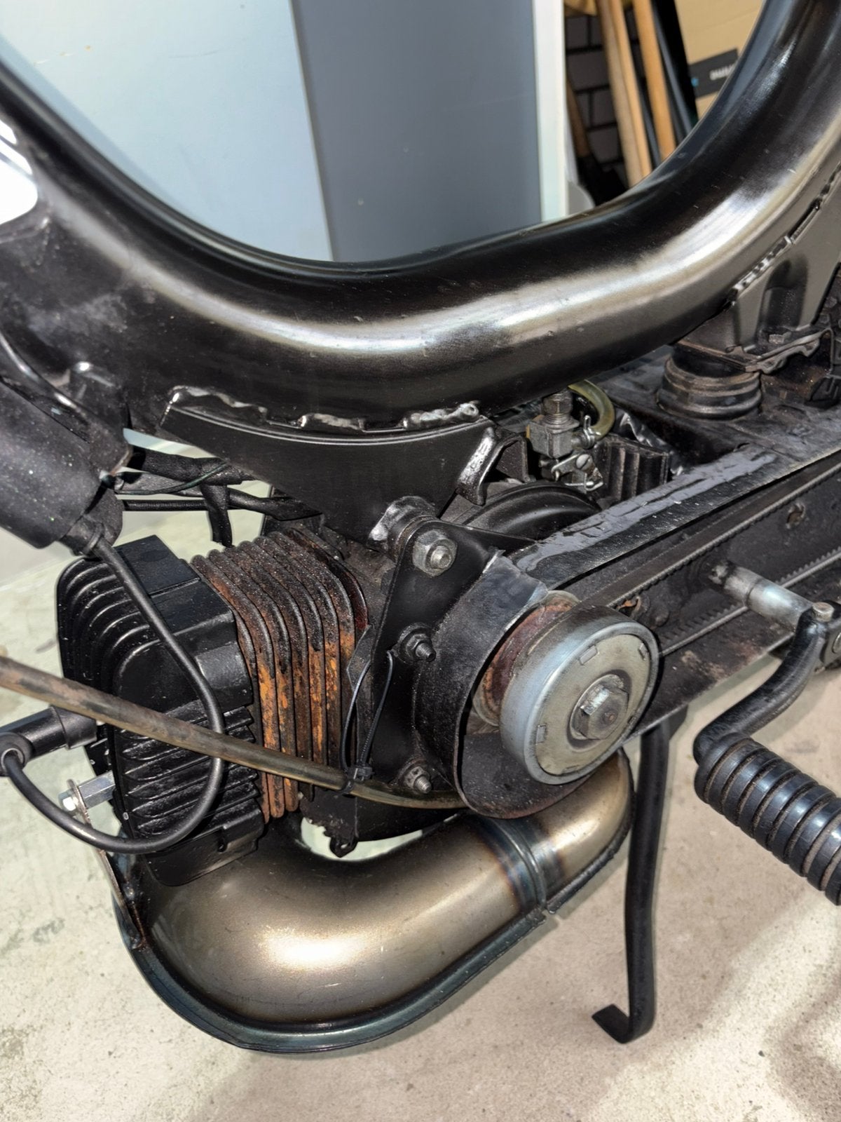 50cc origineel kickstart piaggio blok, Enlèvement, Comme neuf, Bloc, Piaggio