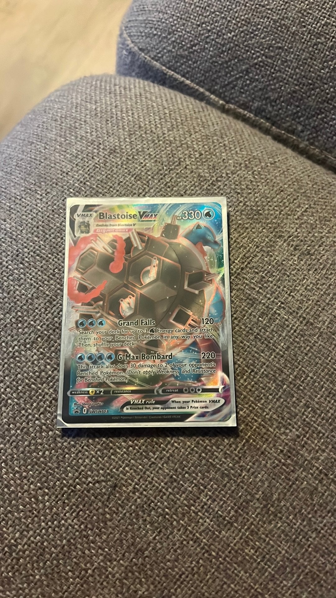 Blastoise, Enlèvement, Comme neuf