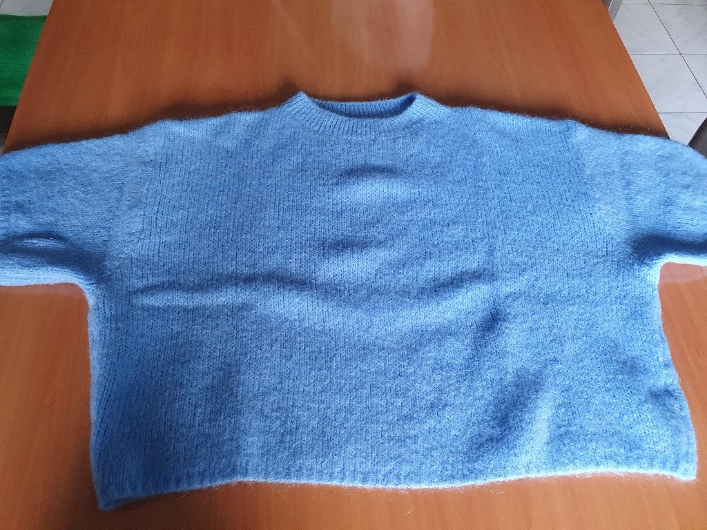 Trui - blauw, Ophalen, Zo goed als nieuw, Maat 38/40 (M), Blauw