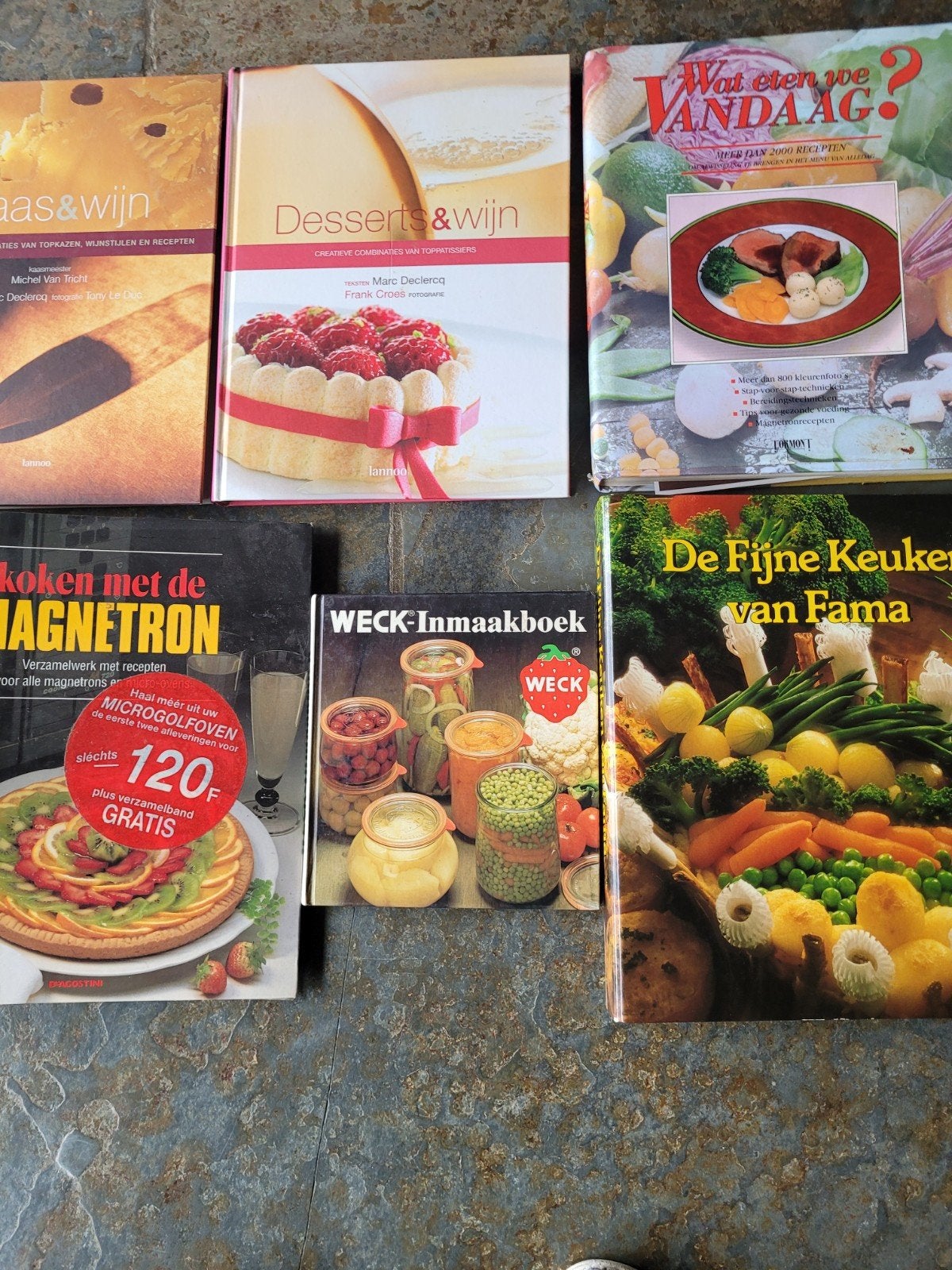 allerlei koekboeken, Ophalen