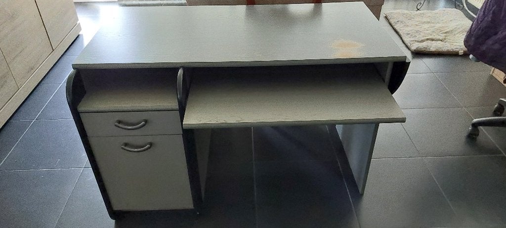 Bureau, Huis en Inrichting, Ophalen, Hout, Bureau-kast combinatie