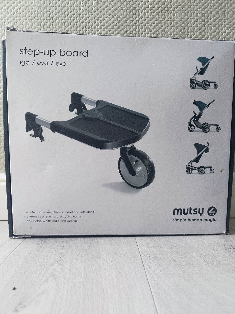 Mutsy Step Up Board igo/evo/exo, Kinderen en Baby's, Ophalen of Verzenden, Zo goed als nieuw, Kinderwagen, Mutsy