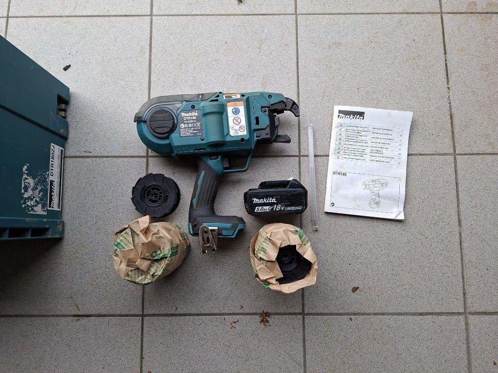 Makita DTR180 vlechtmachine + 1 batterij, Enlèvement ou Envoi, Comme neuf