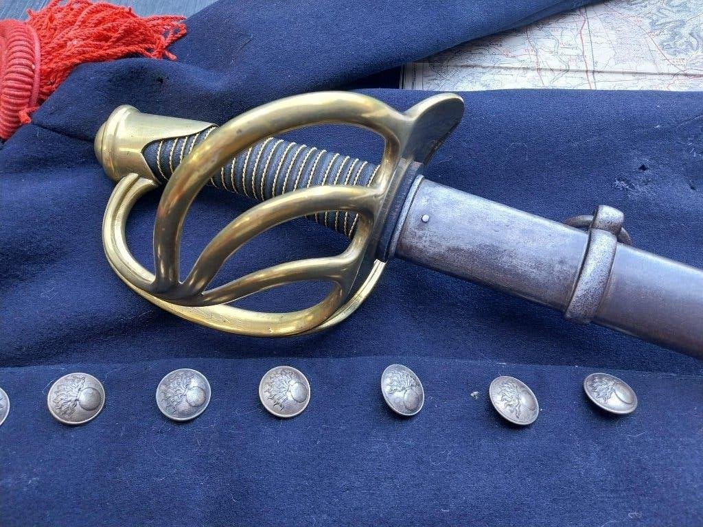 Sabre pour carabinier (cavalerie lourde) Napoléon 3, Verzamelen, Militaria | Algemeen, Ophalen of Verzenden, Overige soorten, Zwaard of Sabel