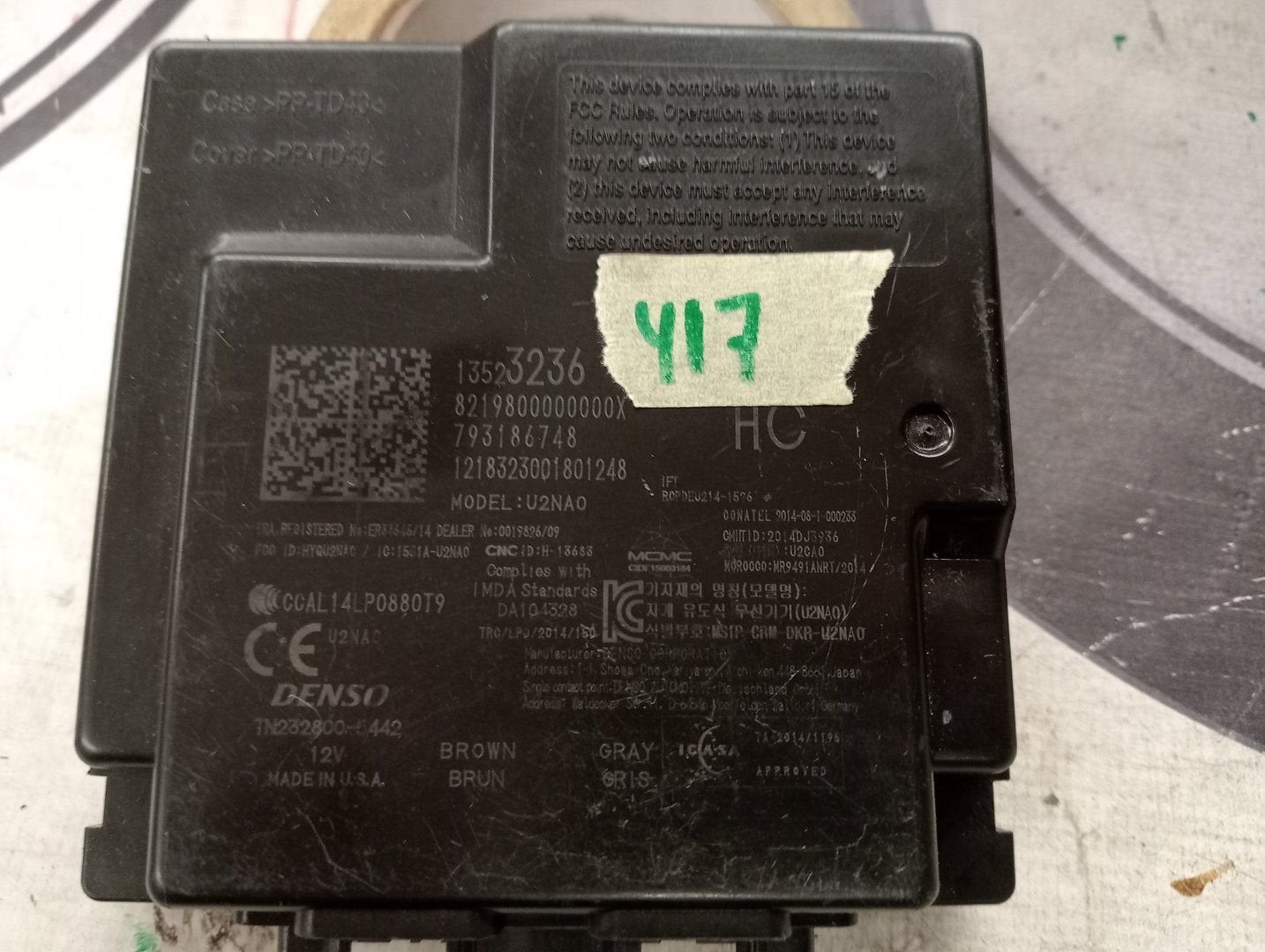 Module keyless vehicle van een Opel Insignia, Gebruikt, -, -, Opel