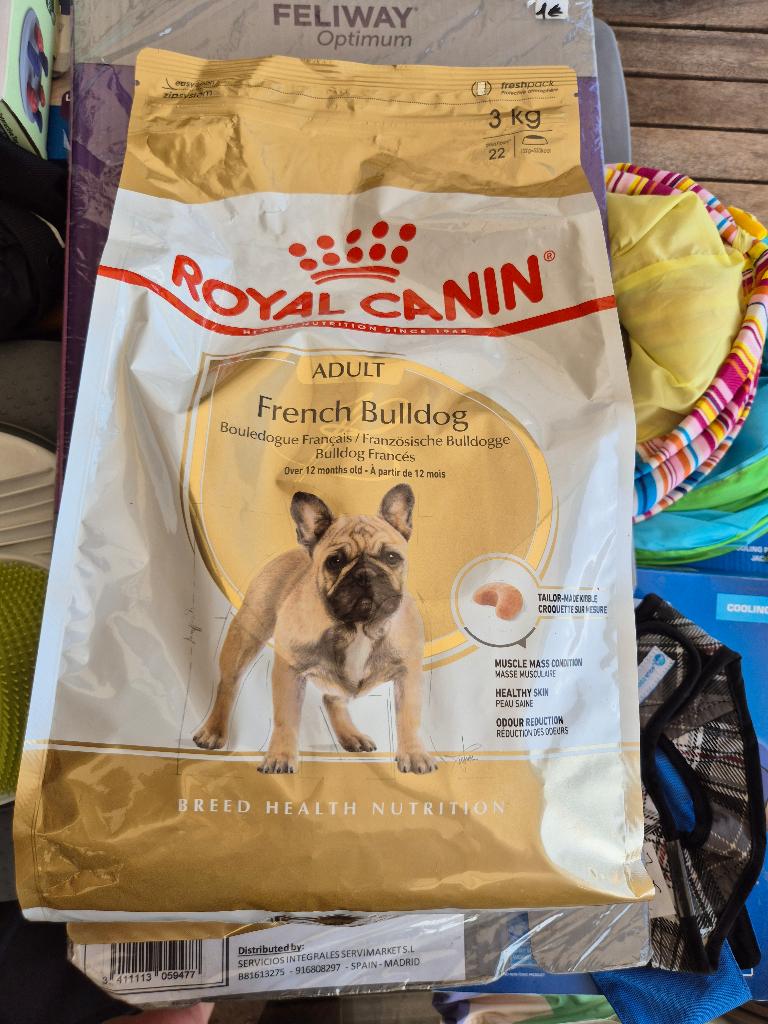 Royal Canin French Bulldog adult 3kg Geel Bussel Putte, Dieren en Toebehoren, Ophalen of Verzenden