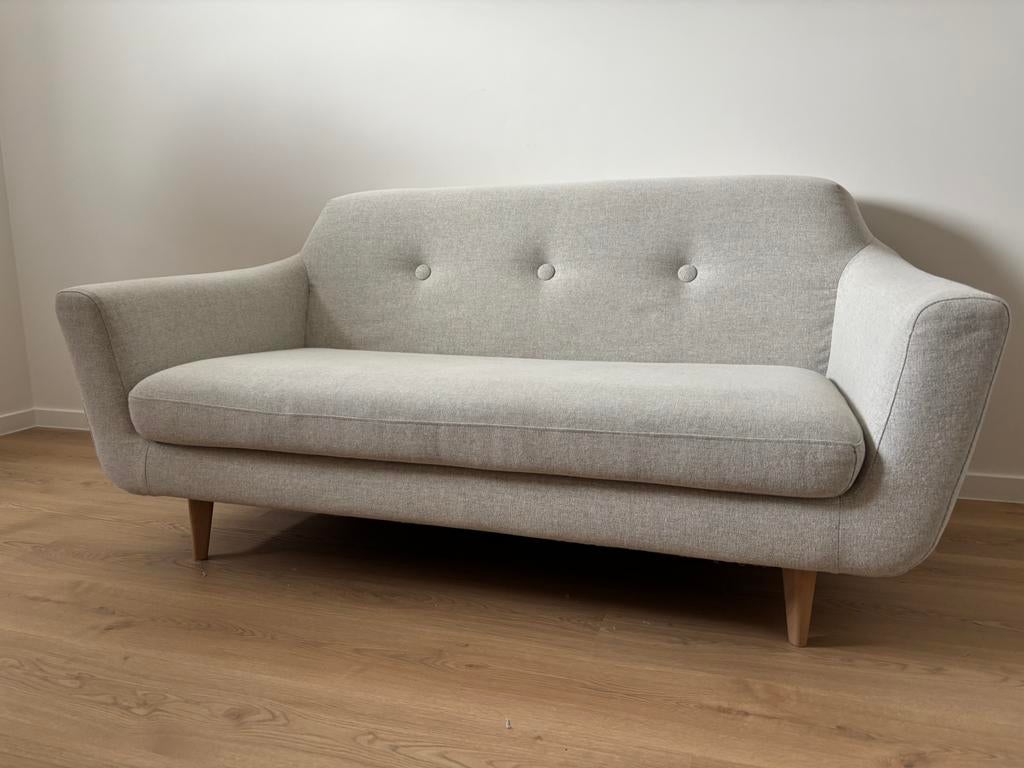 IKEA - 2 pers. Bank - grijs/beige, Ophalen, Minder dan 75 cm, 150 tot 200 cm, Tweepersoons