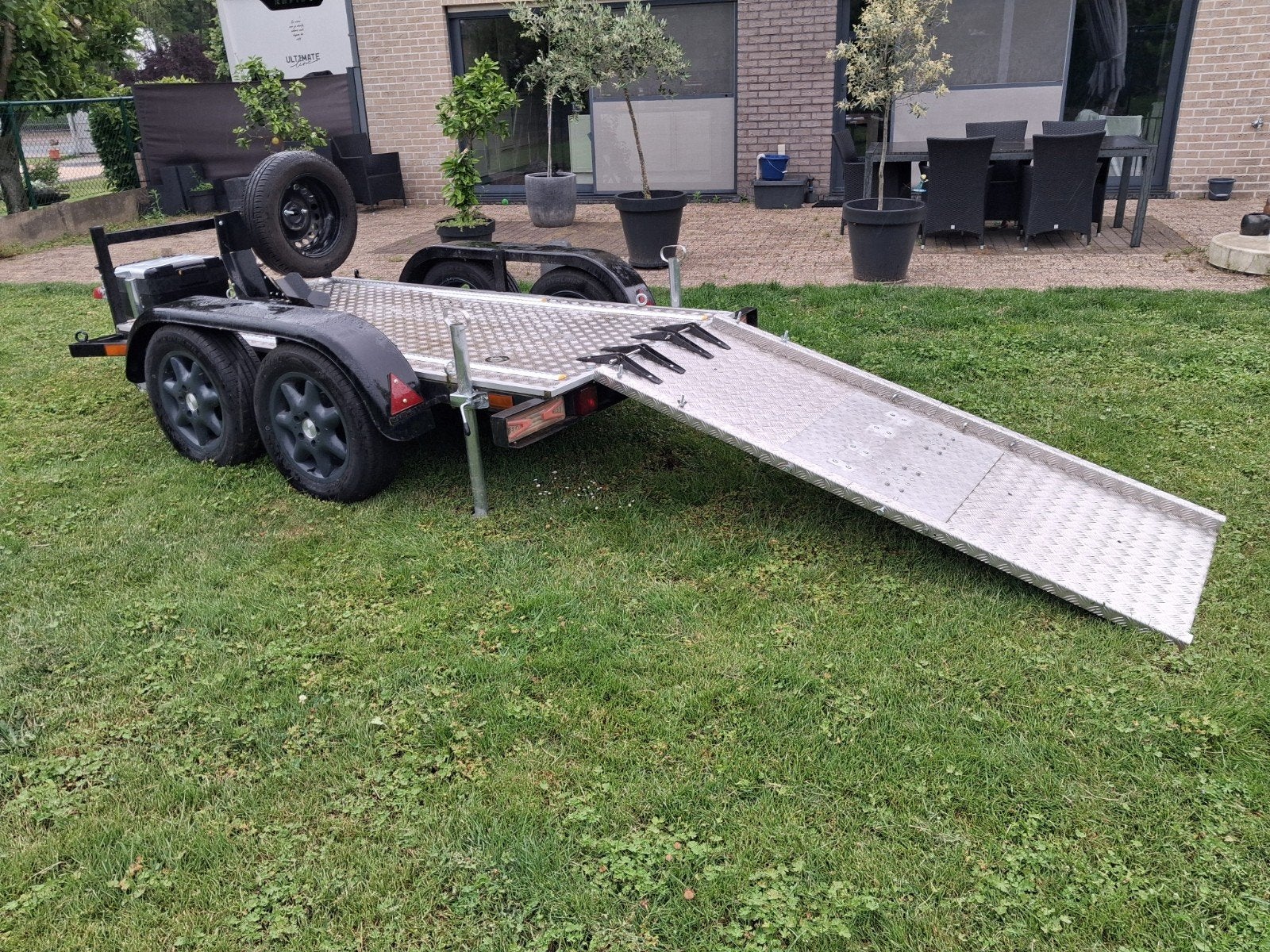 Aanhangwagen motorfiets, Caravanes & Camping, Enlèvement, Utilisé