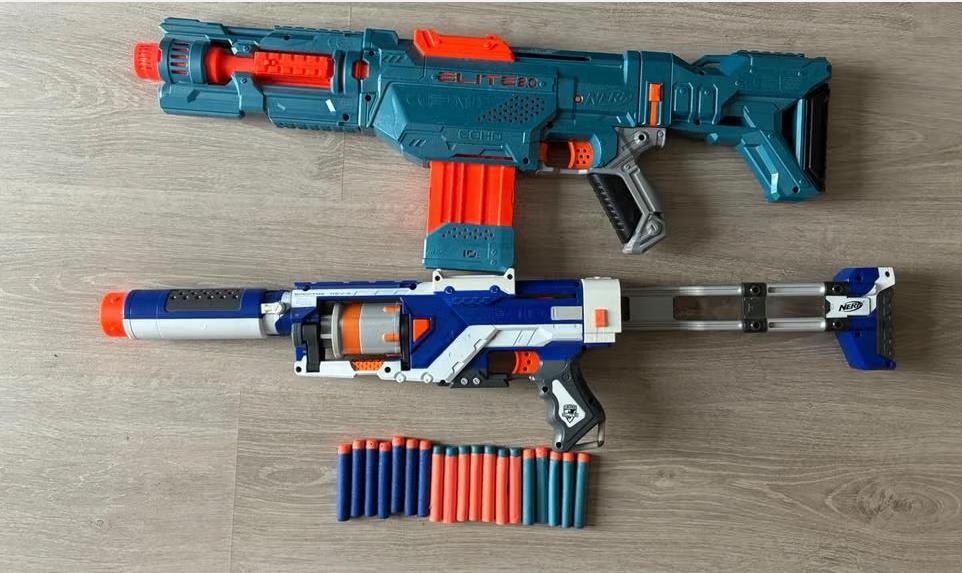 2 nerf geweren met kogels, Enlèvement, Comme neuf