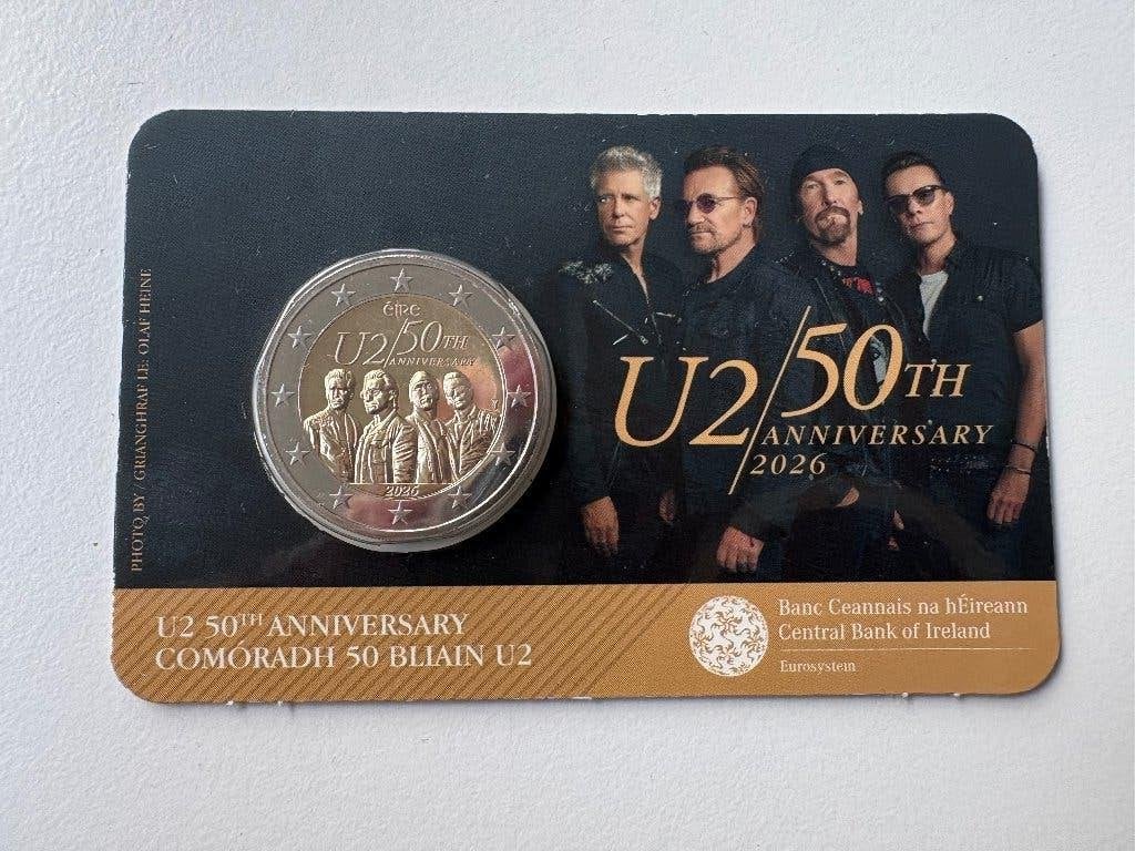 Ierland 2 euro U2 in coincard, Timbres & Monnaies, Enlèvement ou Envoi, Irlande, 2 euros, Monnaie en vrac