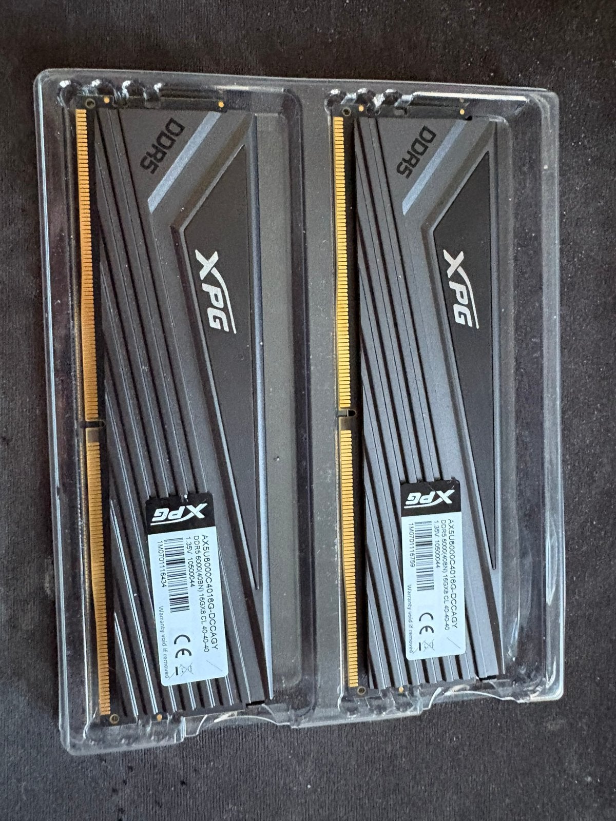 32 (2x16gb) RAMS DRR5 CL 40 6000mhz Xpg, Ophalen, DDR5