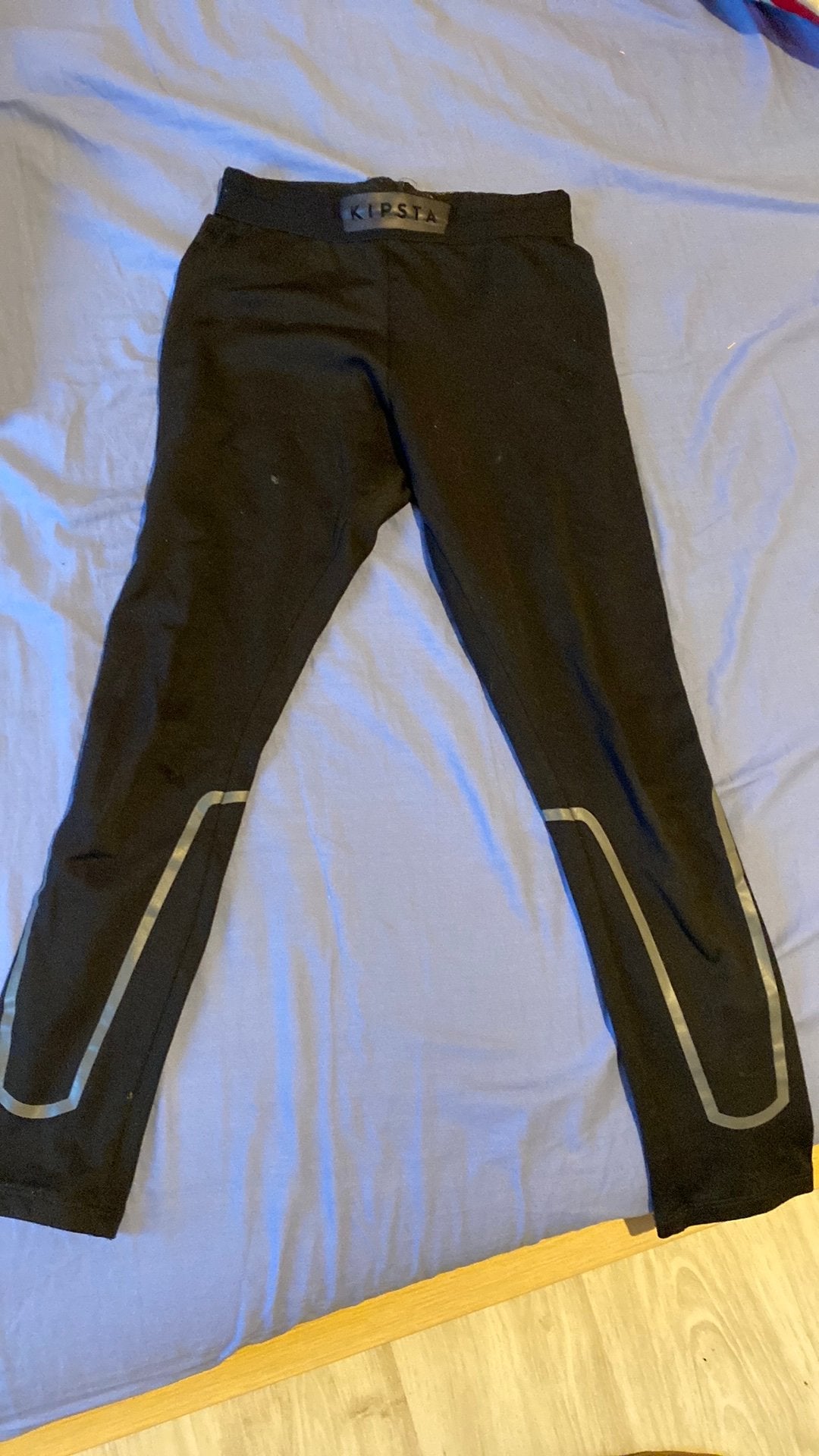 Kipsta zwarte legging goed voor LO OF PAARDRIJDEN, Dieren en Toebehoren, Gebruikt, Kinderen, Verzenden, XS