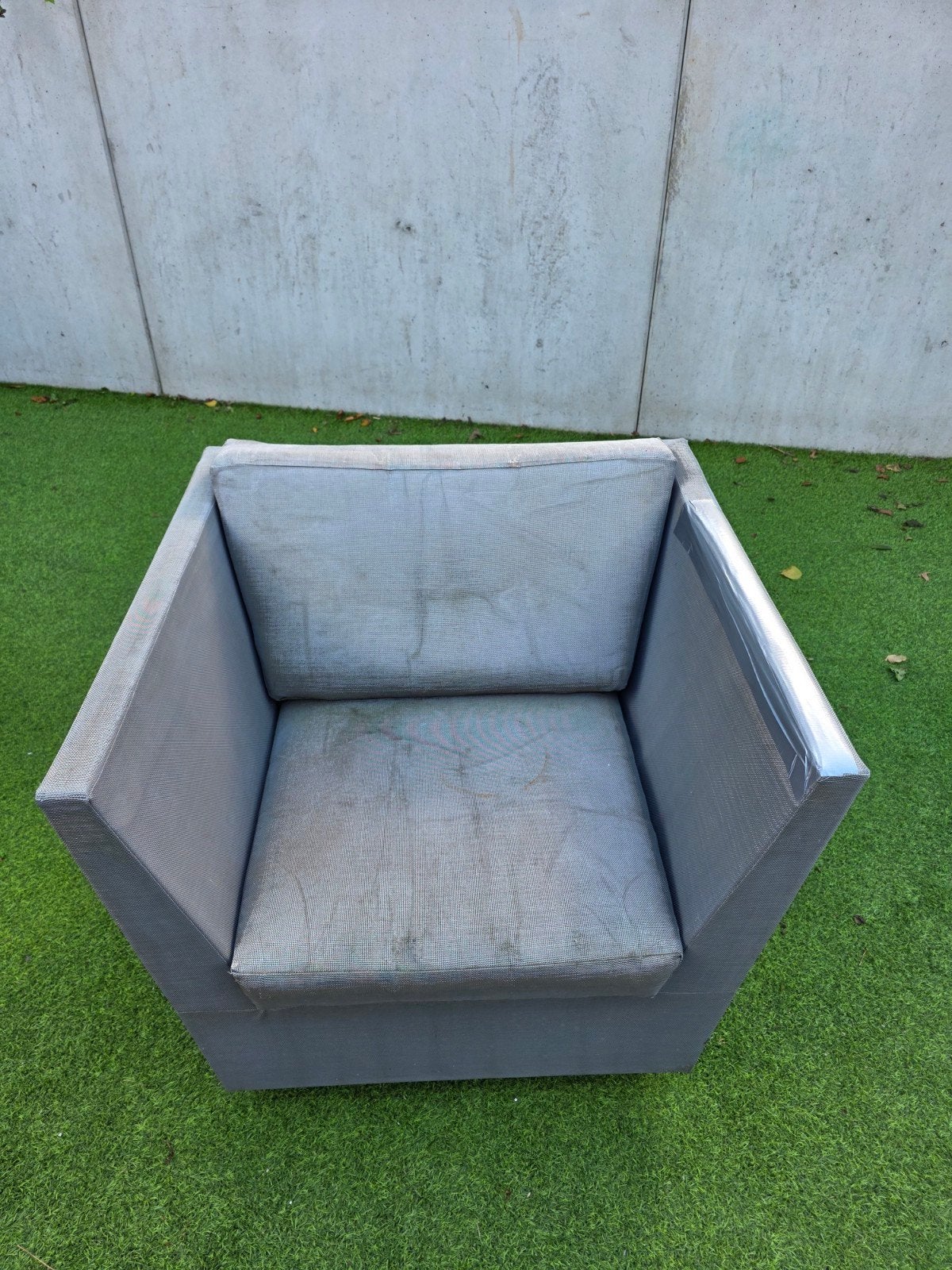 Grijze tuinfauteuil tuinstoel loungestoel 4 Seasons outdoor, Tuin en Terras, Ophalen, Gebruikt