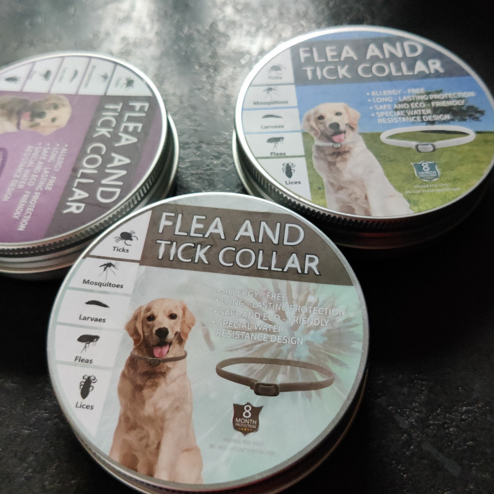 vlooien teken band hond, Ophalen