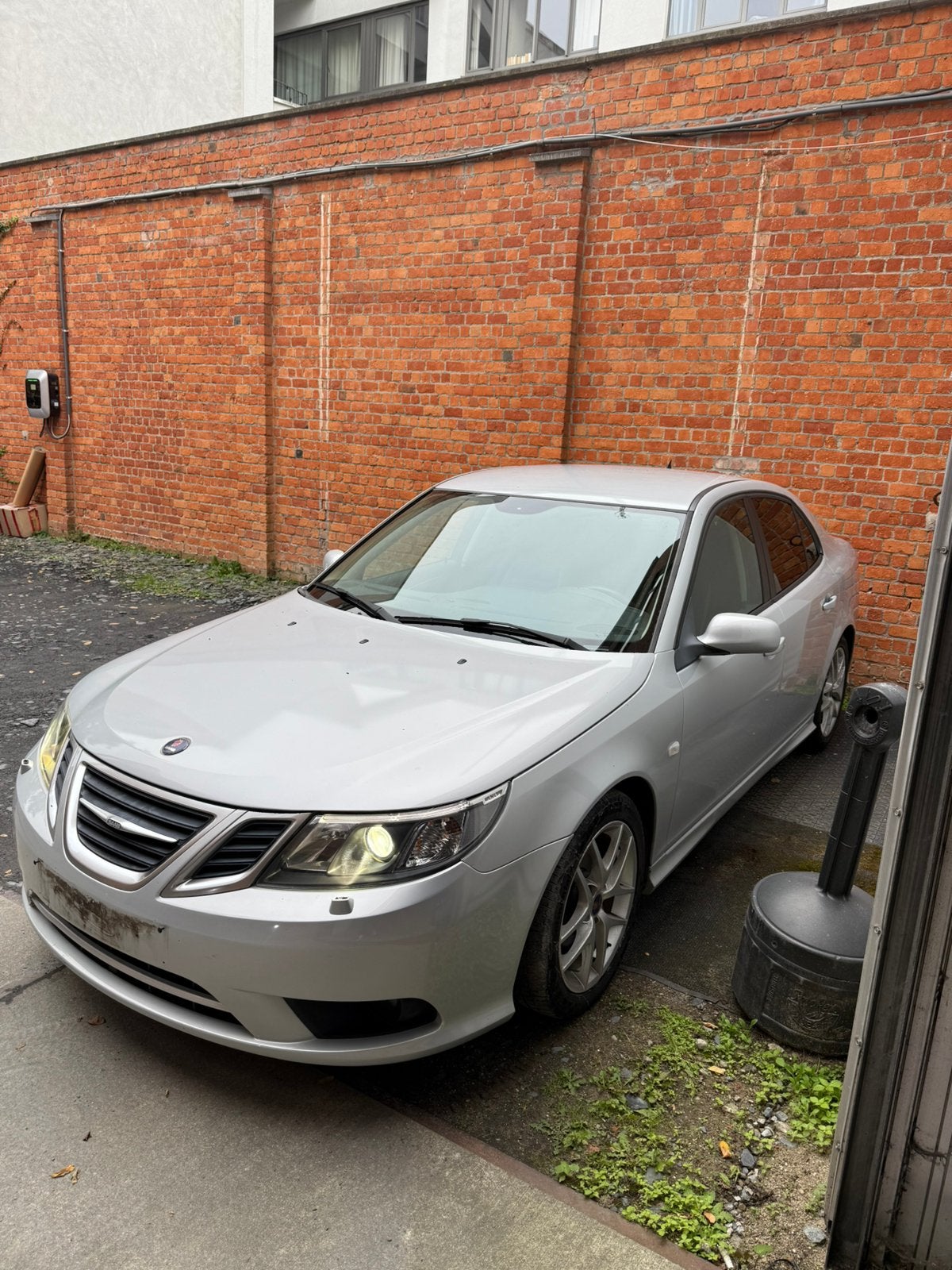 Saab 9.3 **automaat **122.000km **eerste eigenaar **, Autos, Cuir, Argent ou Gris, Achat, Noir