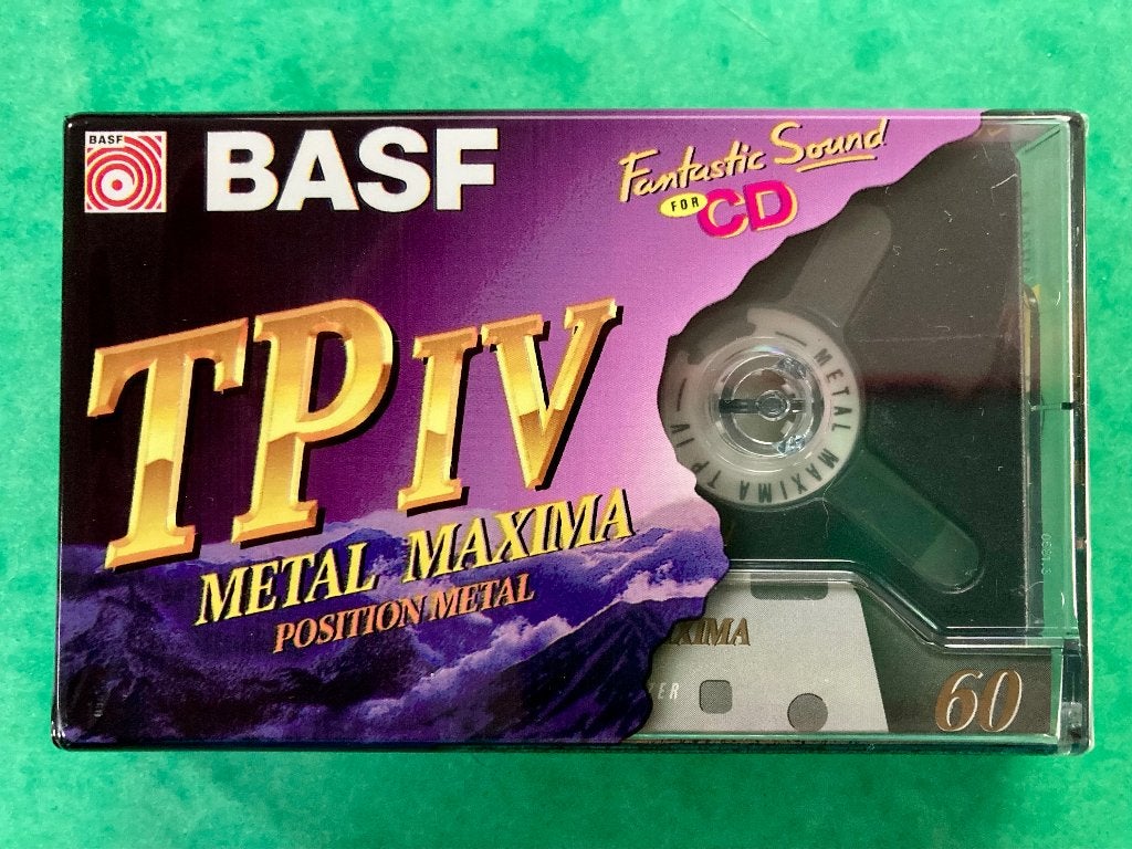 Cassette BASF TP IV Metal Maxima 60, Enlèvement ou Envoi, Neuf, dans son emballage, 1 cassette audio, Vierge