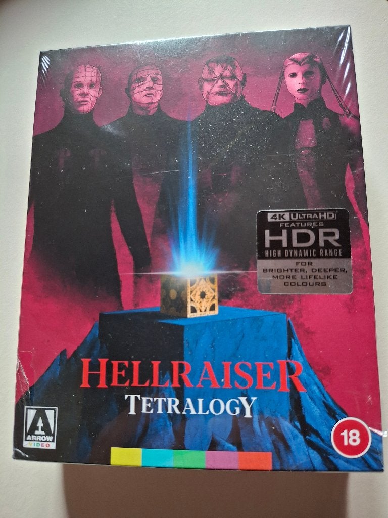 Hellraiser tetralogy / Arrow 4K blu-ray box, Cd's en Dvd's, Engels, 4K Ultra HD Blu-ray, Engels, Ophalen of Verzenden