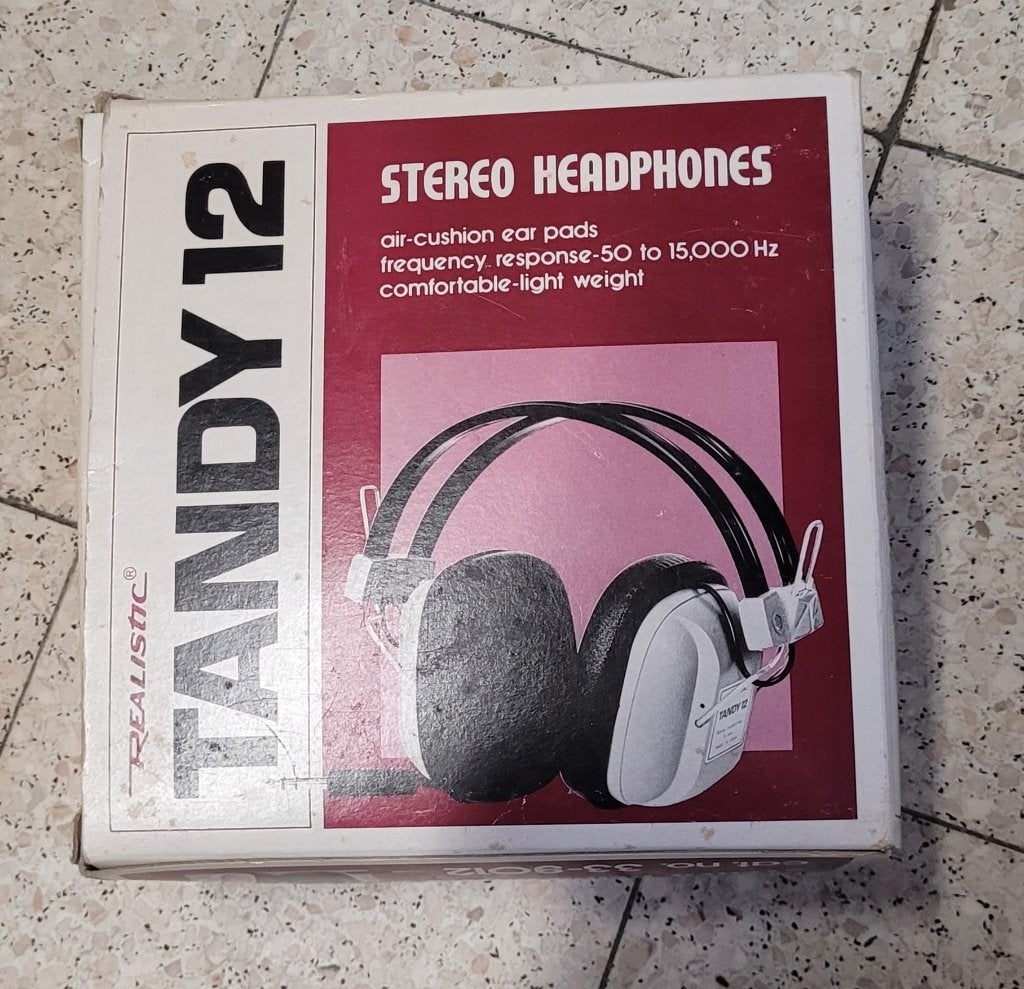Vintage Tandy Hoofdtelefoon, TV, Hi-fi & Vidéo, Casques audio, Enlèvement, Comme neuf, Autres marques
