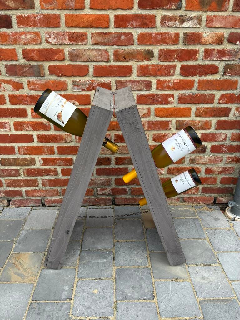 Mooi houten wijnrek, Ophalen, Gebruikt, 50 tot 75 cm, 15 tot 25 flessen