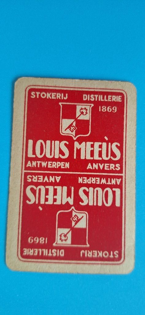 Carte à jouer Distillery, Distillery Meeus_Antwerpen_7, Enlèvement ou Envoi, Utilisé, Carte(s) à jouer