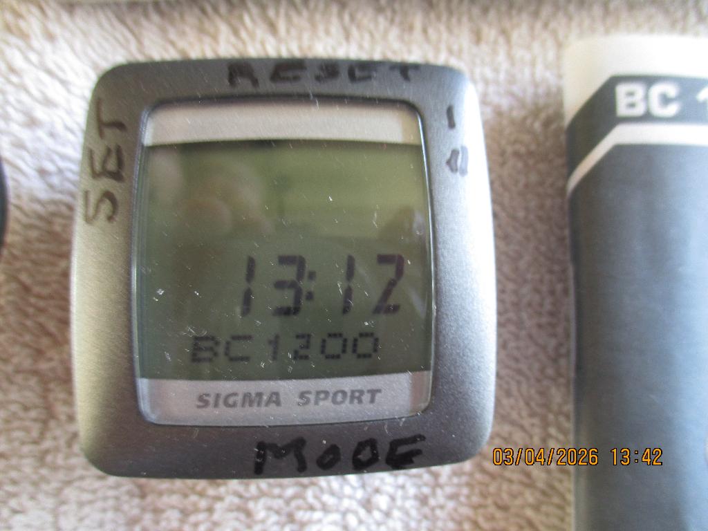 Fietscomputer Sigma Sport BC 1200, Fietsen en Brommers, Fietsaccessoires | Fietscomputers, Ophalen of Verzenden, Draadloos, Gebruikt