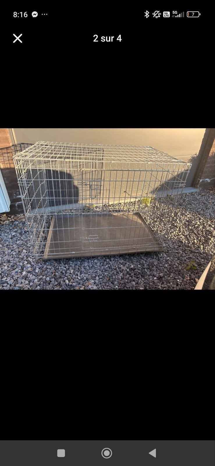 cage chien, Ophalen, Gebruikt