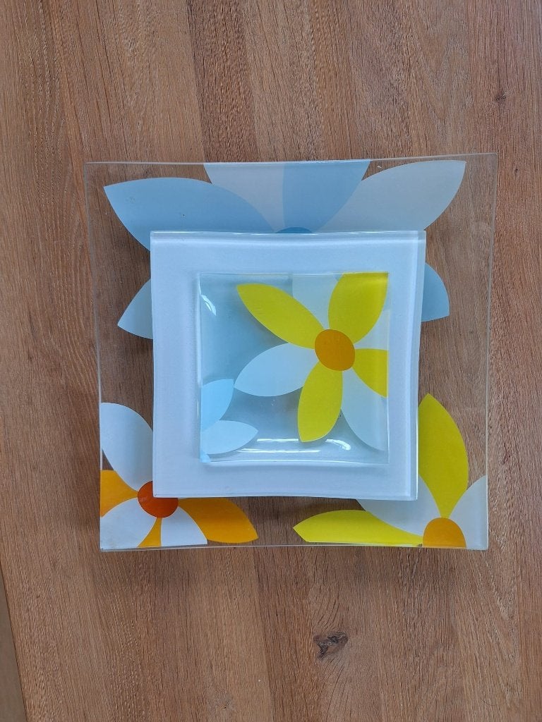 Decoratieve glazen schalen. Nieuwe prijs!!!, Ophalen, Schaal