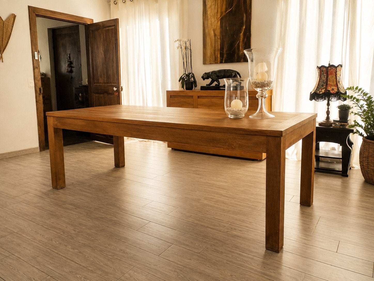 Table en teck, Enlèvement, Utilisé, Rectangulaire, Teck