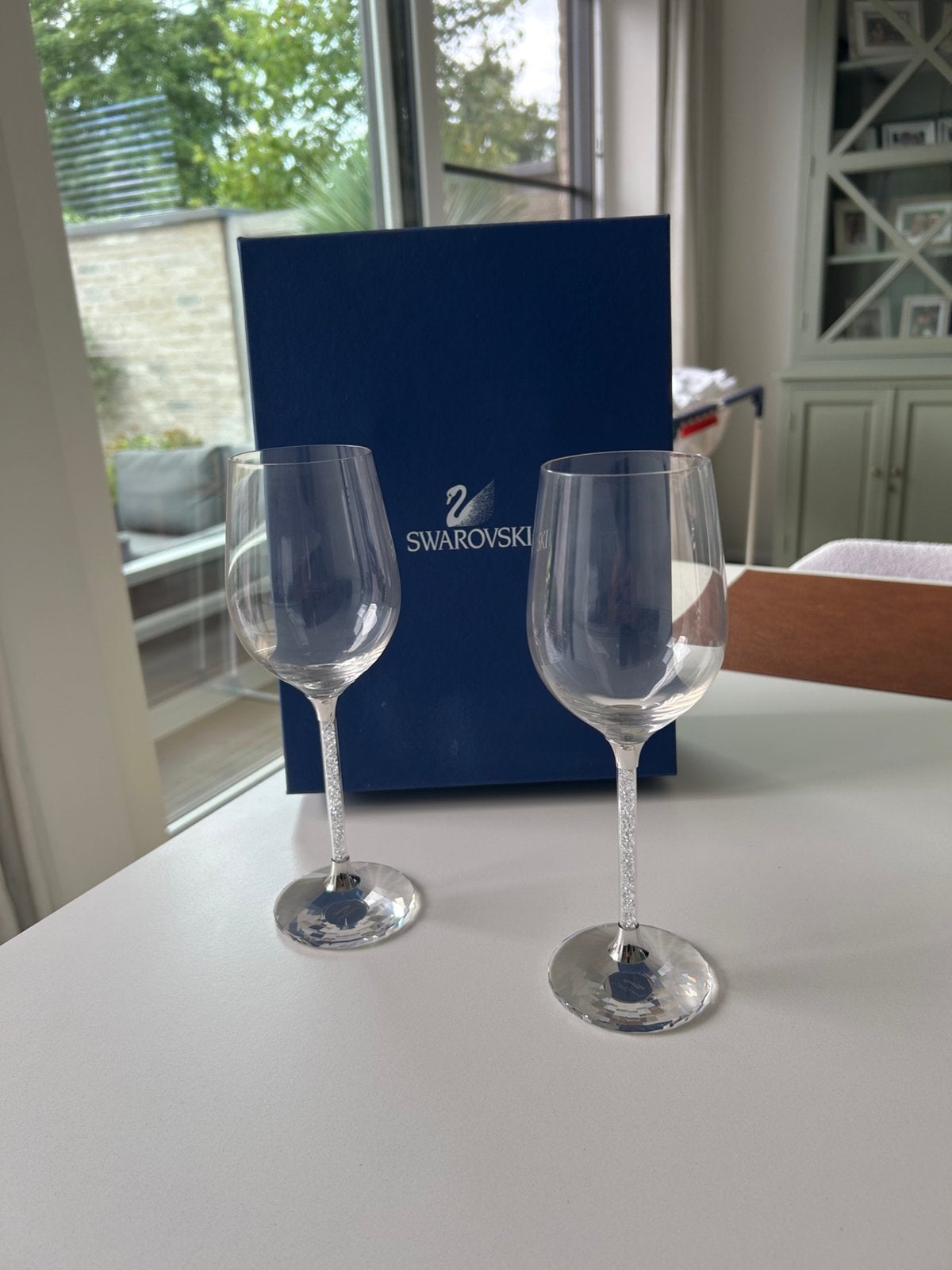 Set de deux verres à vin Swarovski, Collections, Enlèvement, Neuf