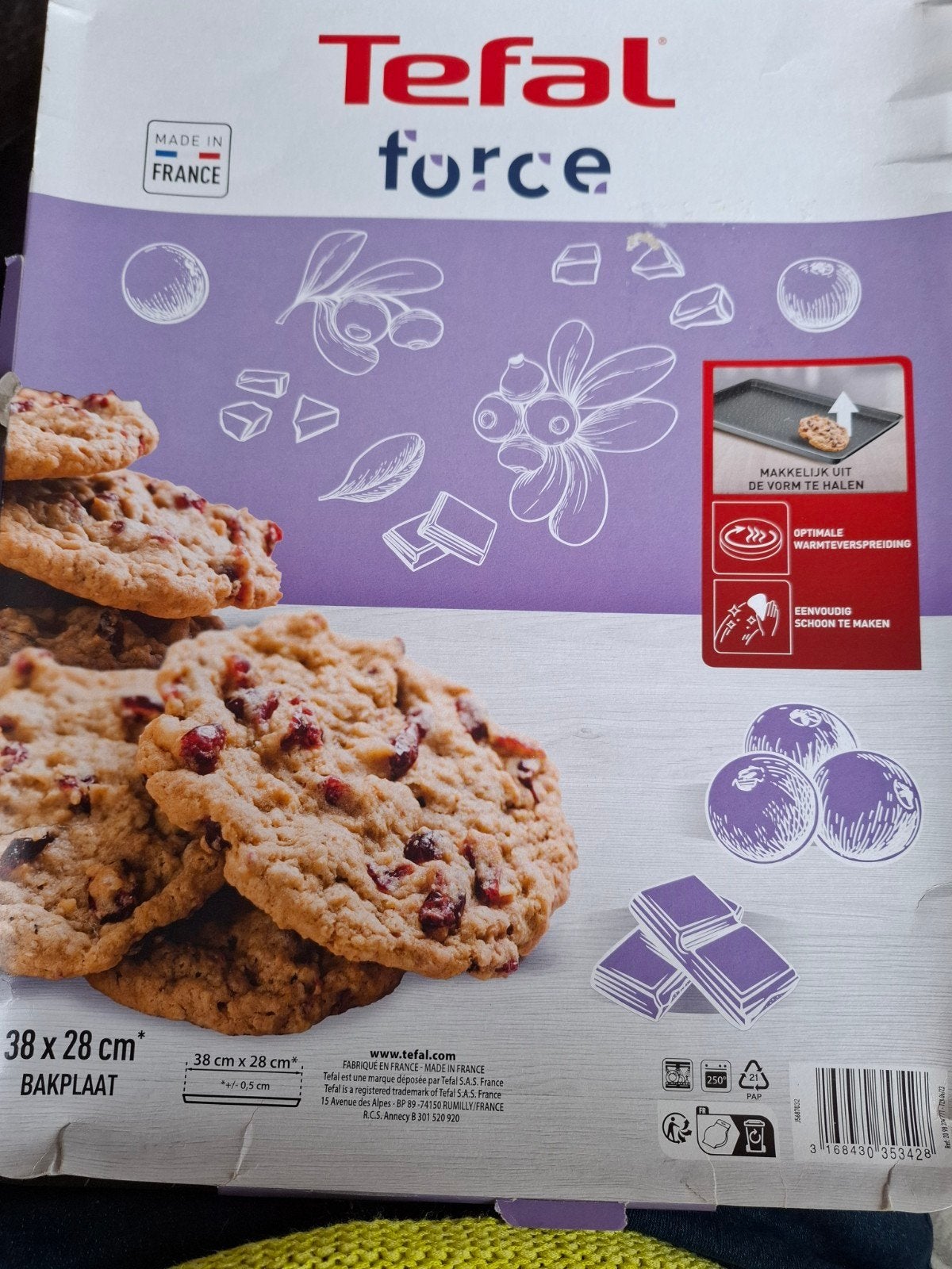 Tefal force oven/koekjesschaal NIEUW., Maison & Meubles, Cuisine | Casseroles & Poêles, Tefal, Enlèvement, Autres types, Neuf