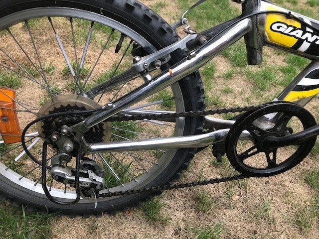 mountainbike voor kids GIANT FRANTIC, Velgrem, Giant, Zo goed als nieuw, Handrem