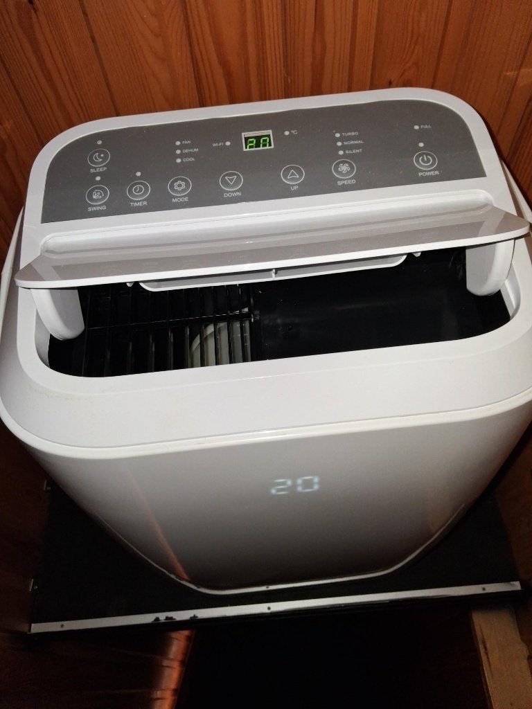mobiele airco, Elektronische apparatuur, Ophalen, 3 snelheden of meer, Zo goed als nieuw, Koelen en Ontvochtigen