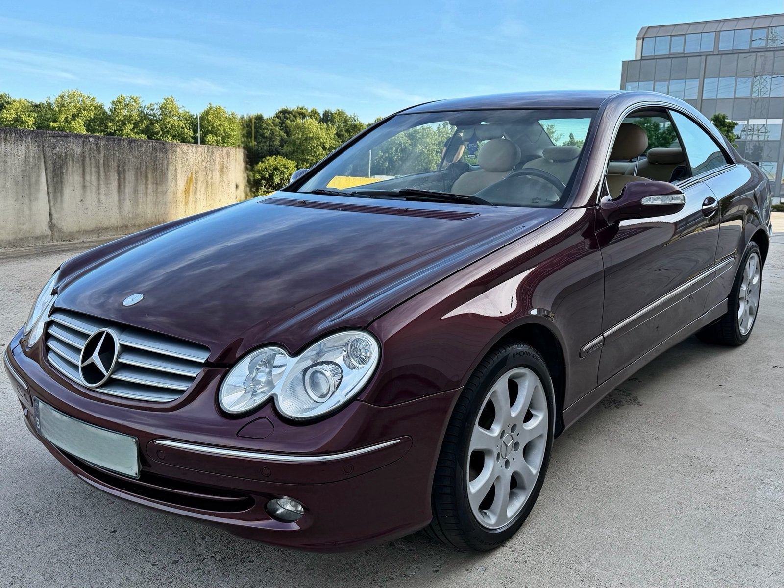 Mercedes CLK200 Automaat 173.000km - Designo - Vol Opties !, Automaat, Achterwielaandrijving, Beige, 4 cilinders
