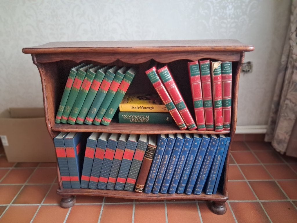 boekenrek inclusief boeken, Maison & Meubles, Enlèvement, Utilisé