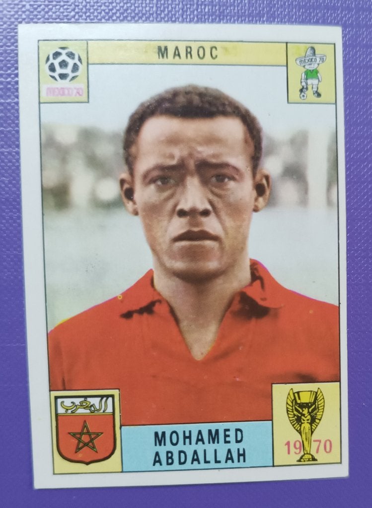 Carte Panini Coupe du monde  foot 1970 Mexique 70 ABDALLAH, Envoi, Neuf, Image