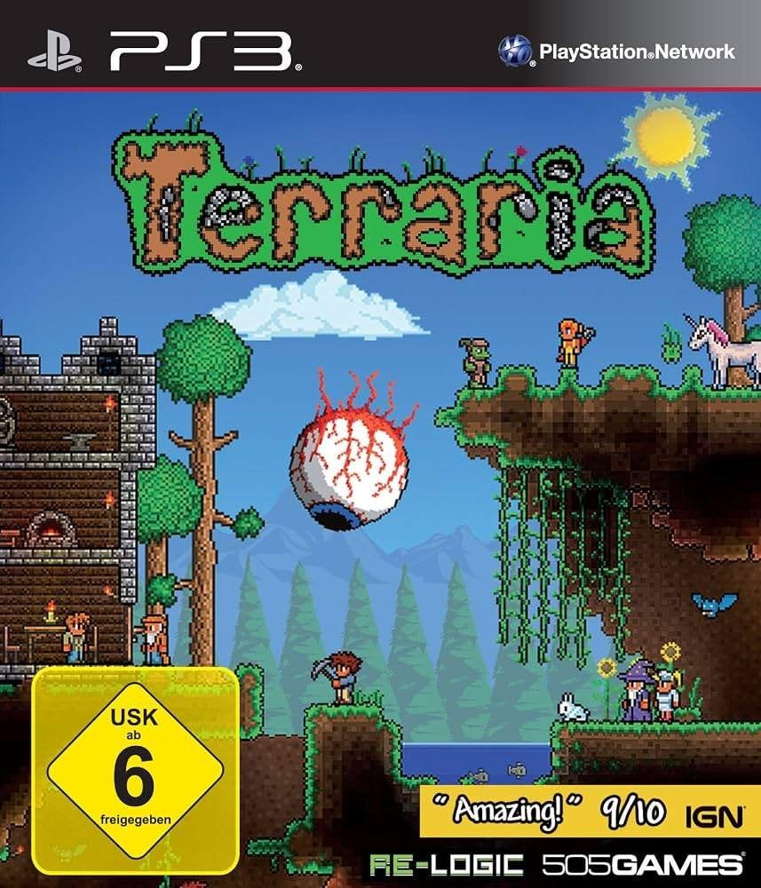 Terraria (version allemande), Consoles de jeu & Jeux vidéo, Enlèvement ou Envoi, 1 joueur, À partir de 12 ans, Aventure et Action