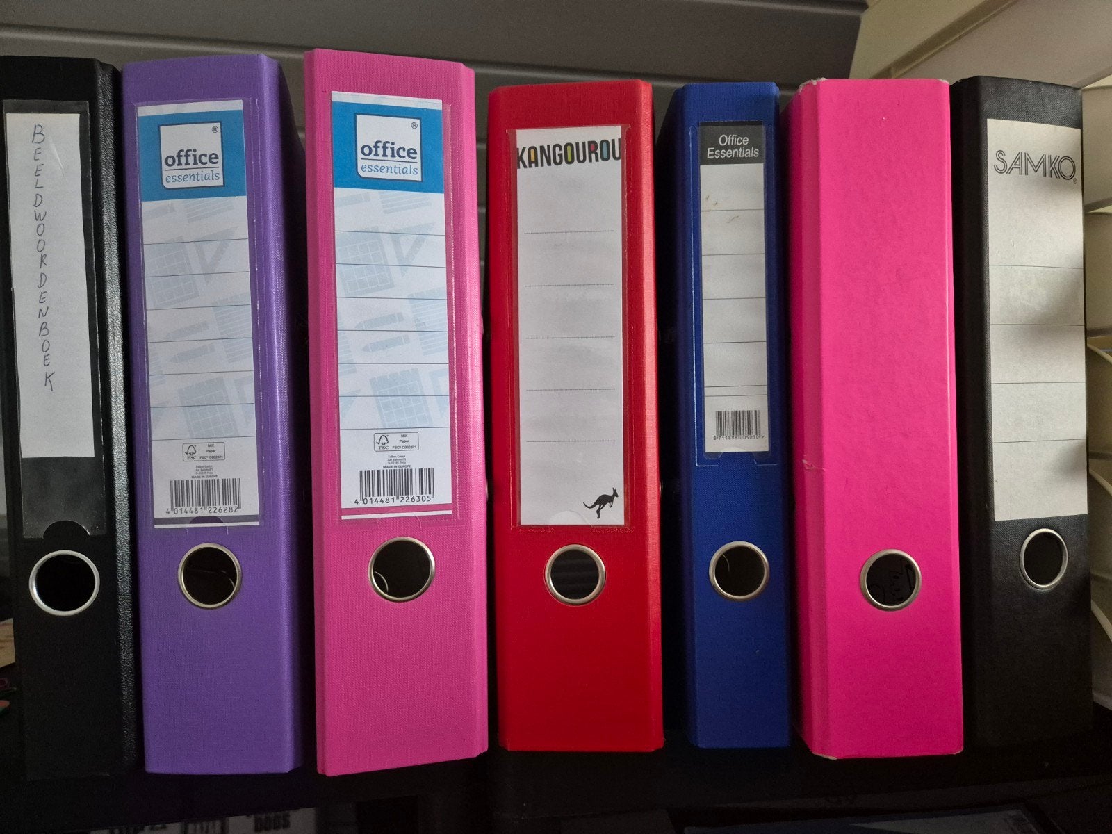 6 klasseurs, Diversen, Schrijfwaren, Ophalen
