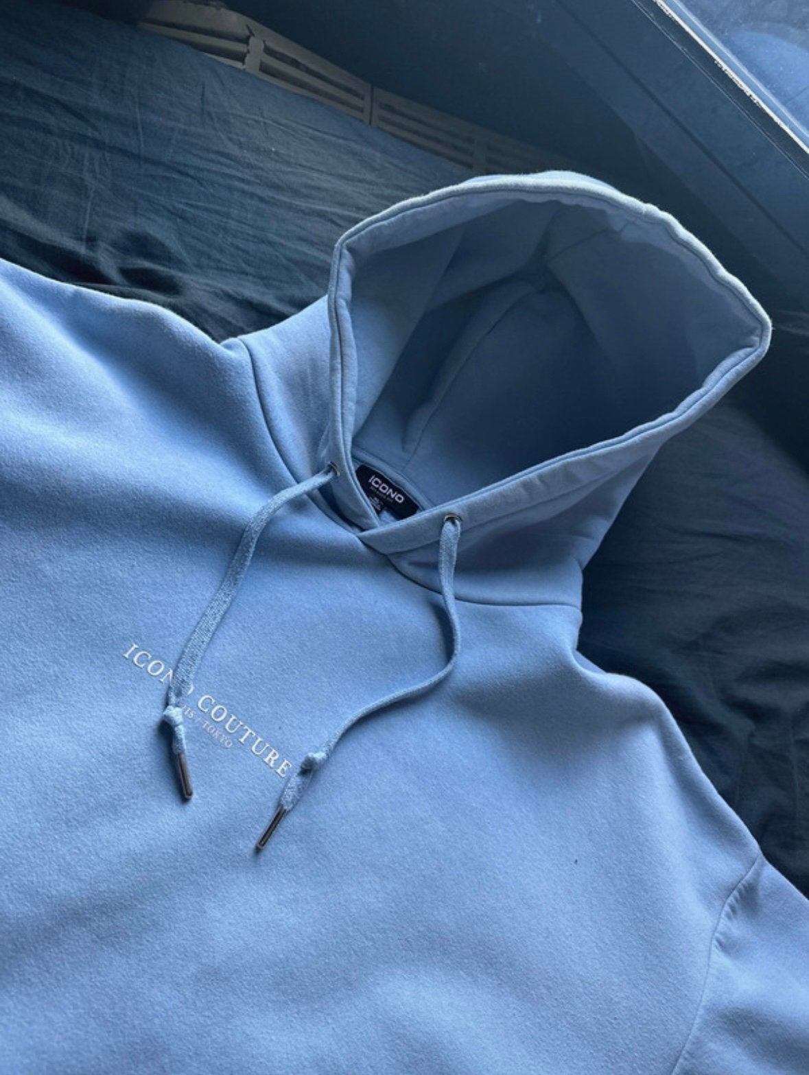 Comfortabele lichtblauwe hoodie Maat XL, Kleding | Heren, Truien en Vesten, Ophalen, Zo goed als nieuw, Maat 56/58 (XL), Blauw