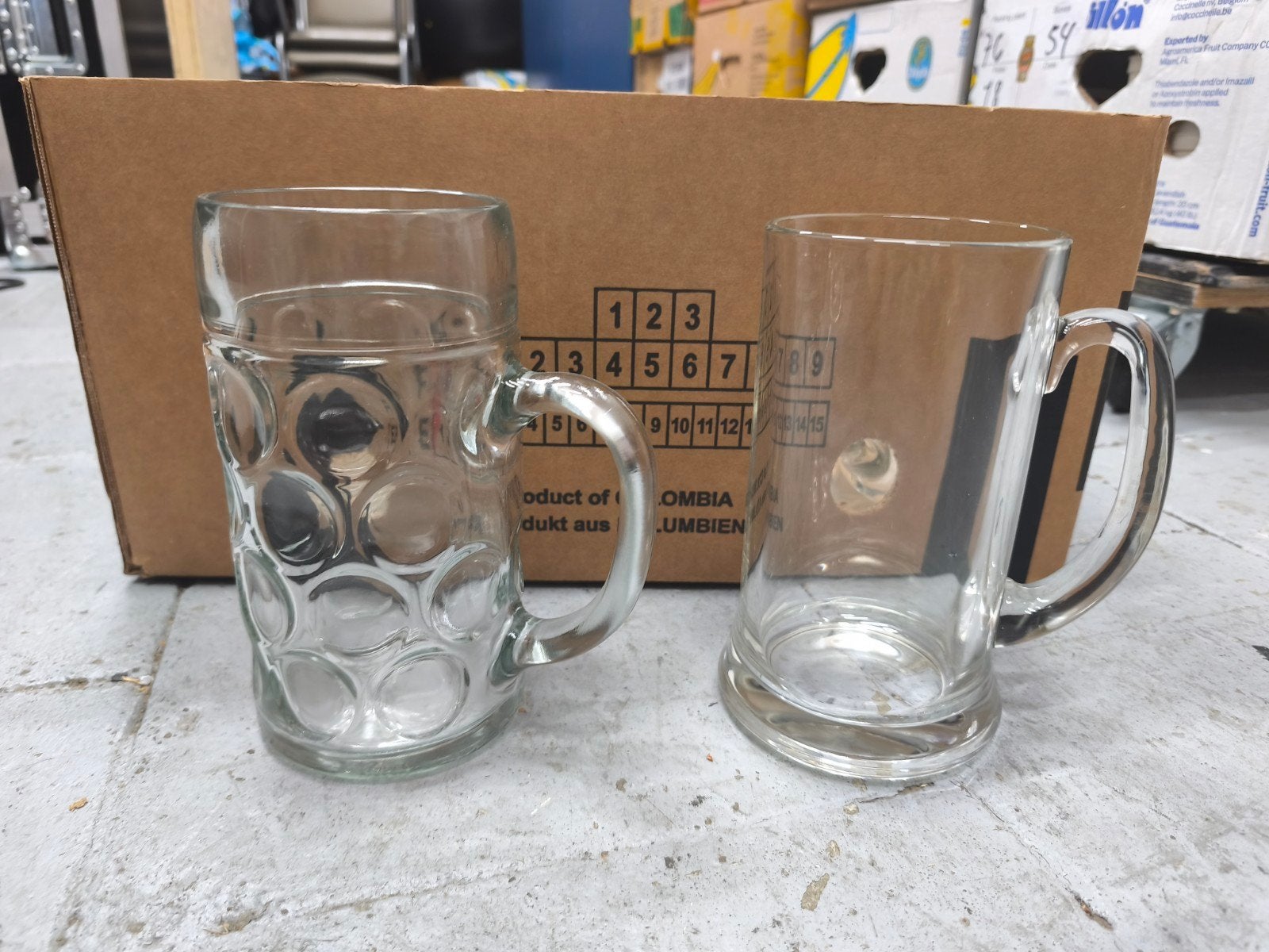 11 x 1 liter bier  glas = 30 euro, Ophalen of Verzenden